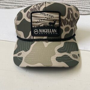 Magellan Outdoors Green and Tan Camouflage Cap- never worn